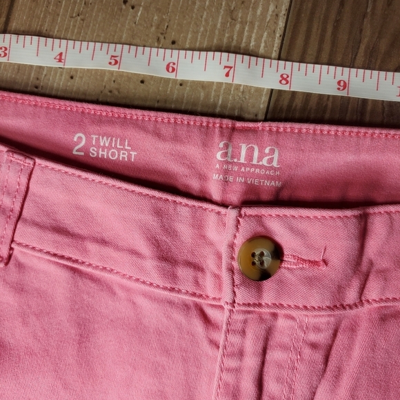 A.N.A. A New Approach Pink Twill Shorts Women's Size 2 EUC - Picture 3 of 12
